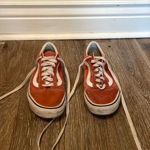 Orange Old School Vans